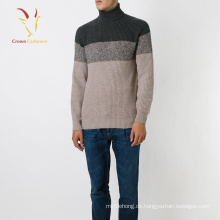 Rollkragen Block Gestrickte schwere Cashmere-Pullover für Männer